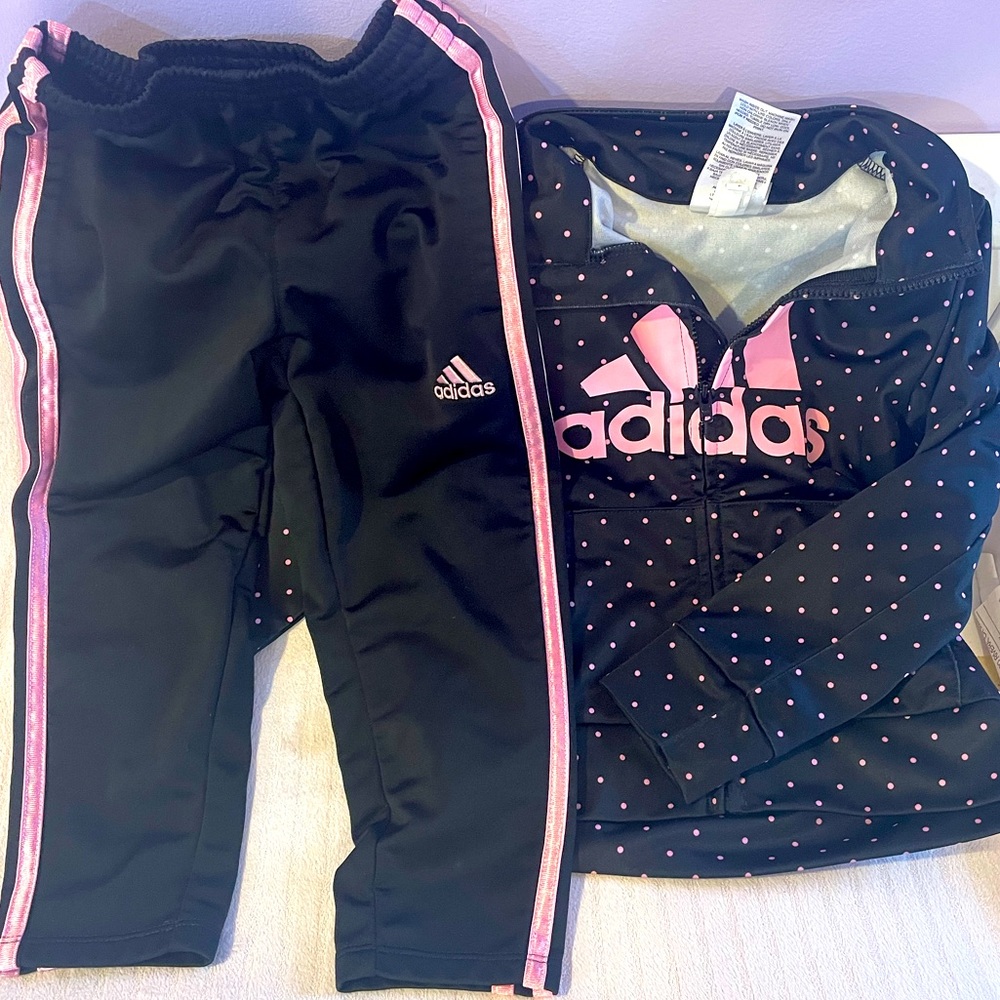 Toddler Girl Polka Dot Track Suit